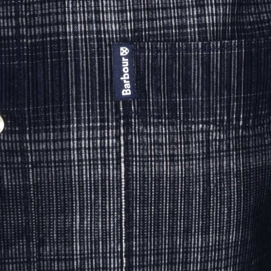 Alternative Image for ProductBarbour Cord 3 Tailored Long Sleeve Shirt Navy3